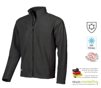 Fleece Jacke WARM - Black Carbon